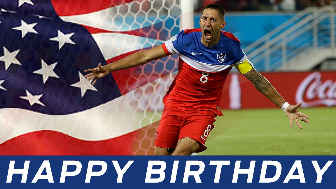 Happy birthday to the second leading all-time scorer, Clint Dempsey! 