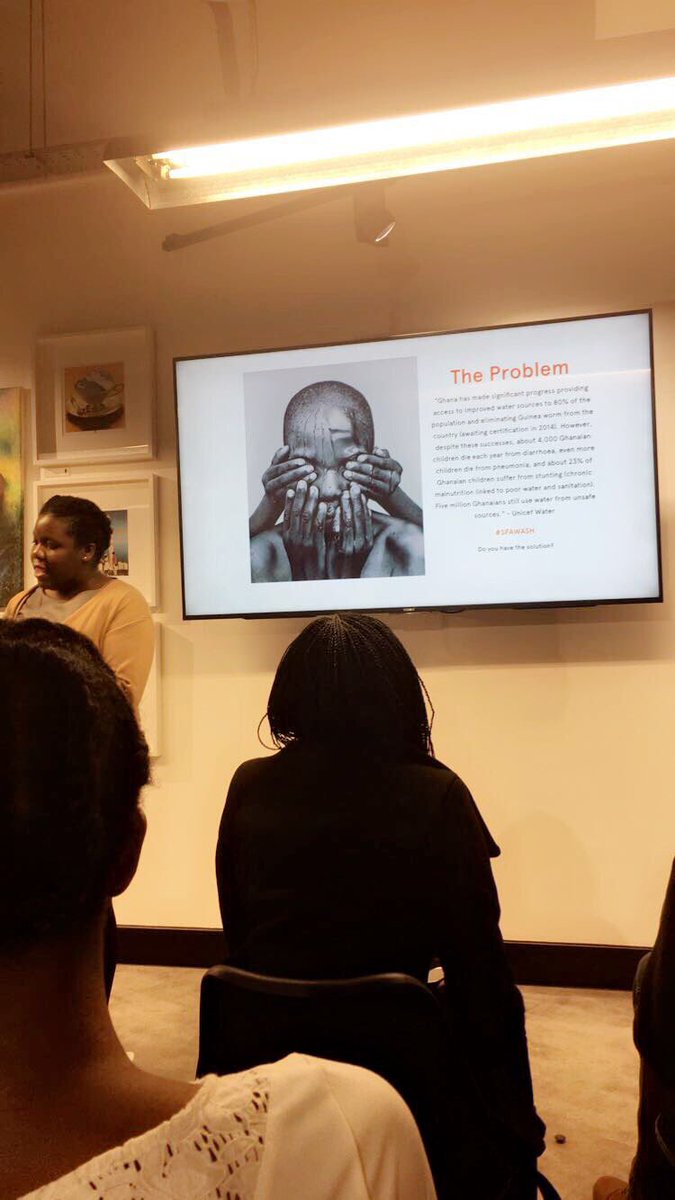 annetteabena's tweet photo. Some inspiring innovations and discussion with @DiNNAfrica this evening on water, hygiene and sanitation in Africa #SFAWash π https://t.co/IwBqQDiYfS