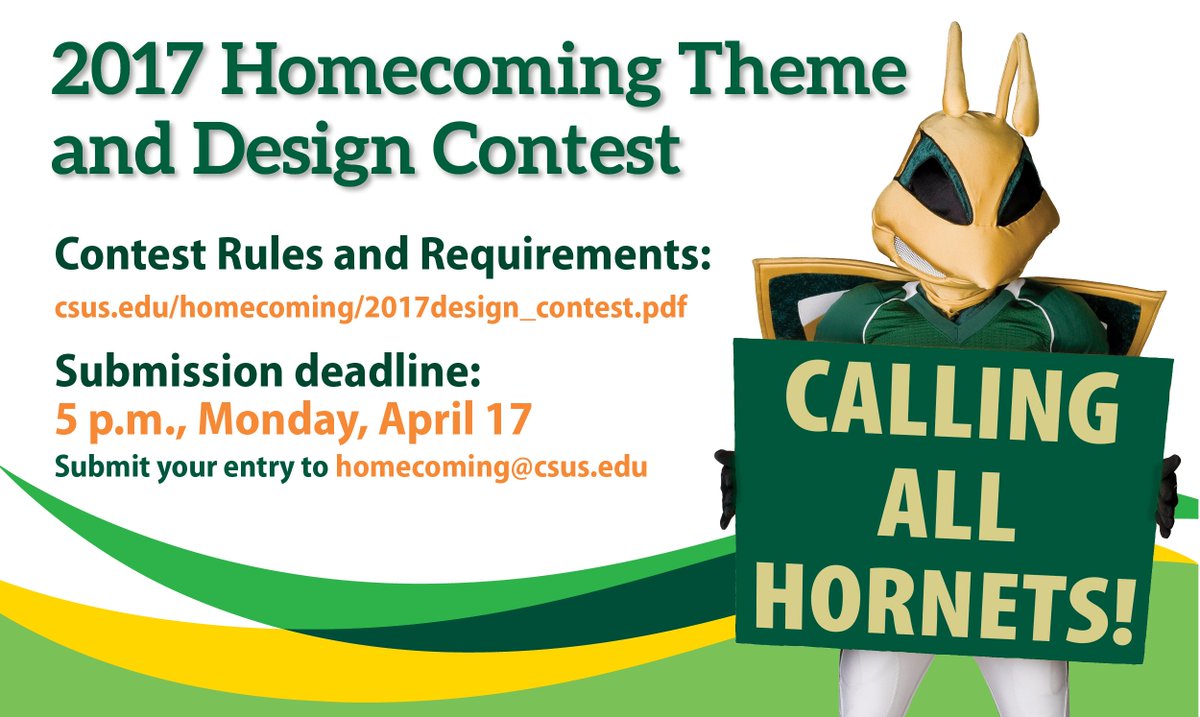 Calling all Student to the 2017 Homecoming Theme and Design Contest!