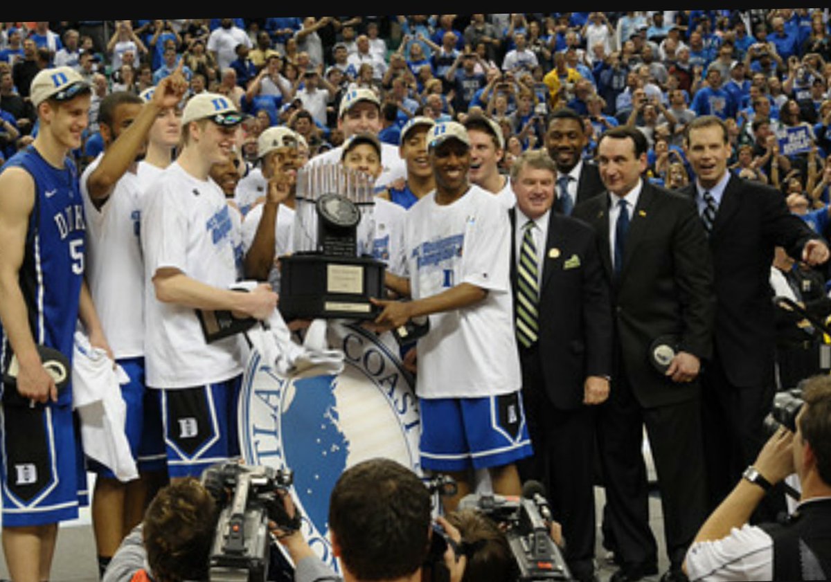 Dukenation5's tweet photo. Last time Duke played unc in the acc tournament #19time #GTHC https://t.co/pxAik1tzJN