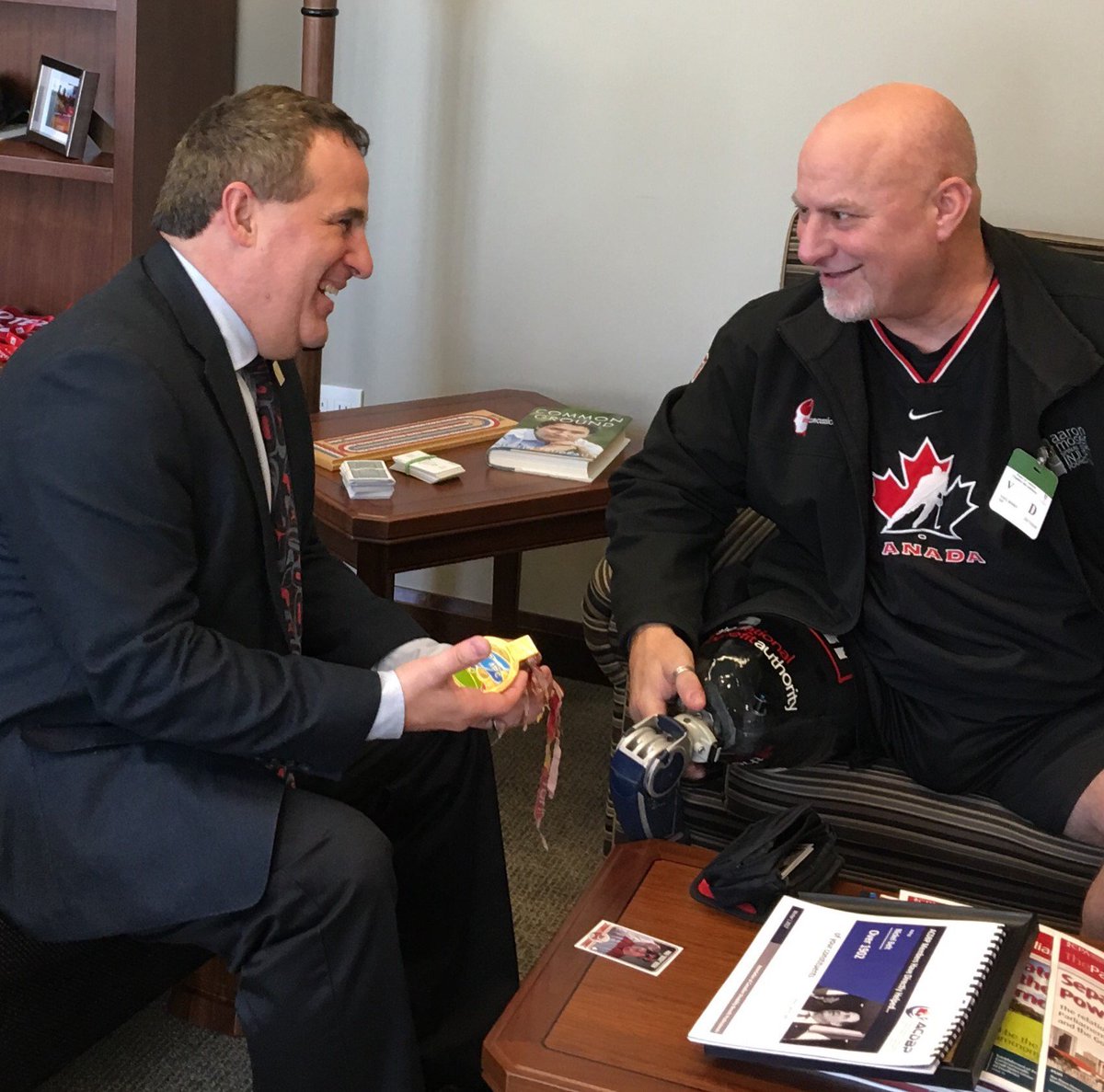 MarcGSerre's tweet image. Met w. @Rosen57 gold-medalist Para-Olympian re disability tax credit that over 1902 Nickel Belt residents receive since 2008 @KarenLudwigMP