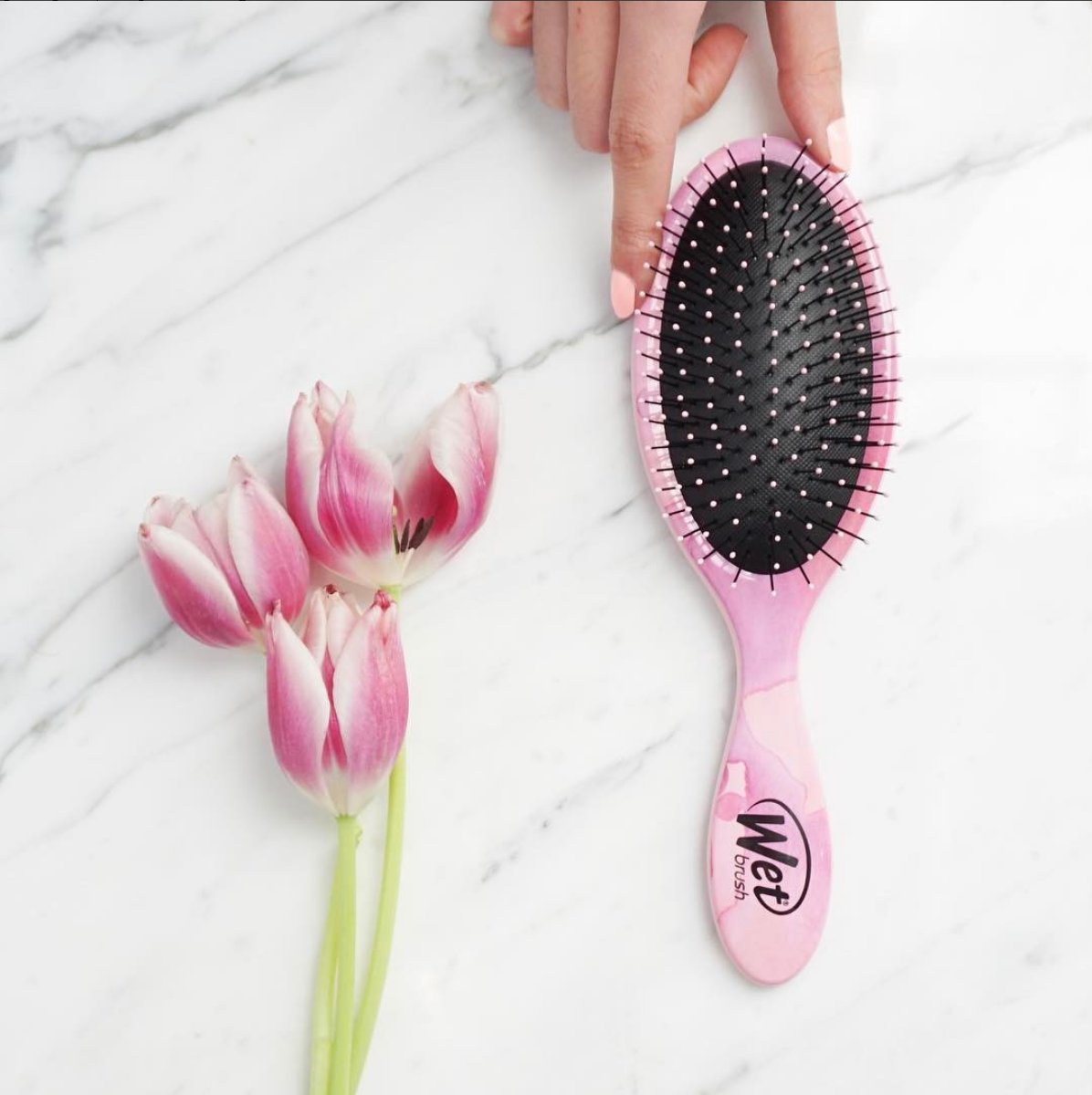 The Wet Brush Detangle Pro WaterColor is here on time for Spring! 💗