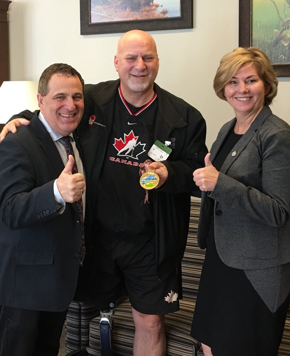 MarcGSerre's tweet image. Met w. @Rosen57 gold-medalist Para-Olympian re disability tax credit that over 1902 Nickel Belt residents receive since 2008 @KarenLudwigMP