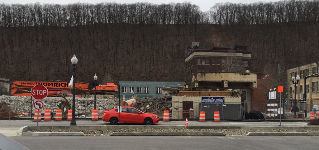 511PAErie's tweet photo. It's a new view from our parking lot. #OCMultimodalHub #ItsGone https://t.co/3WwF1ypA8t