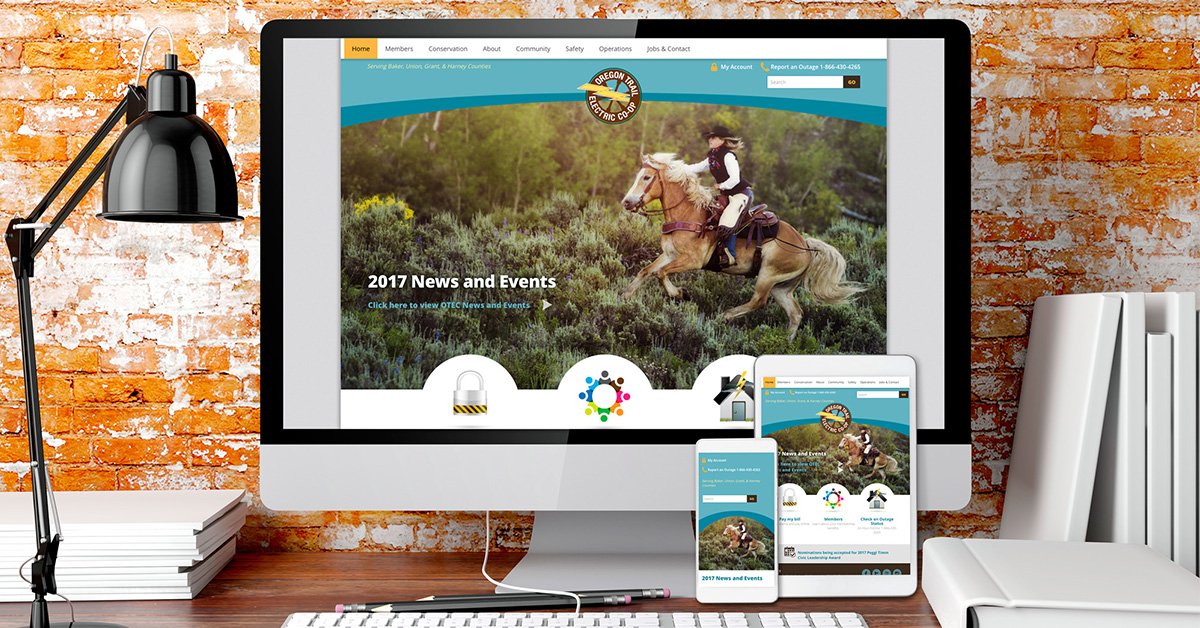KonnenDesign's tweet photo. Oregon Trail Electric Co-op makes THE SWITCH and takes advantage of the Kö Package! Like their website at https://t.co/WVBWklv9Yf #webdesign https://t.co/L9hYkF18ZW
