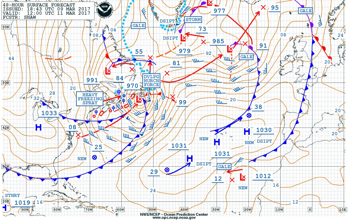 Wind Charts Canada