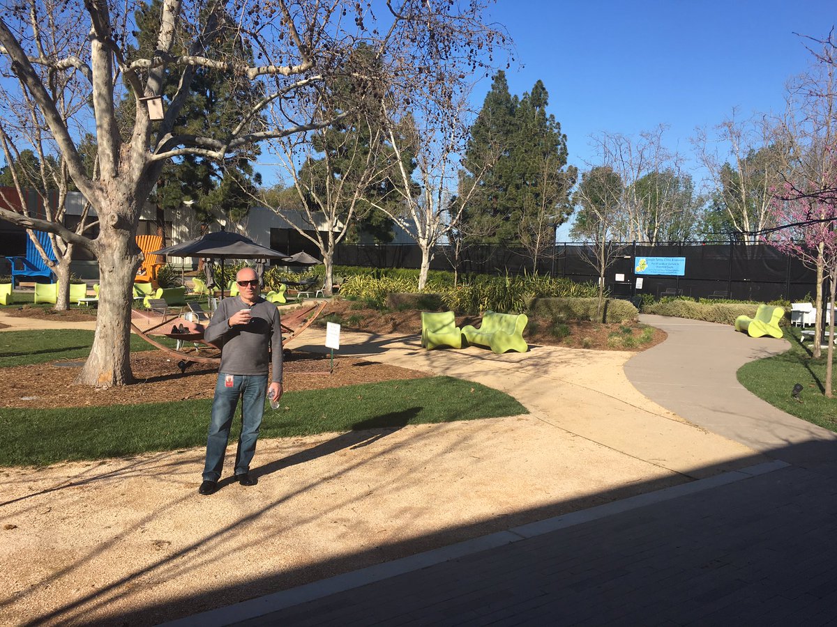 IdeaLabsMK's tweet photo. Just another day @Itron Idea Labs #Brainstorm as we bike through the @Google campus #itronidealabs #ai #iot #AndroidThings #smartcities https://t.co/x1I1uqcWrJ