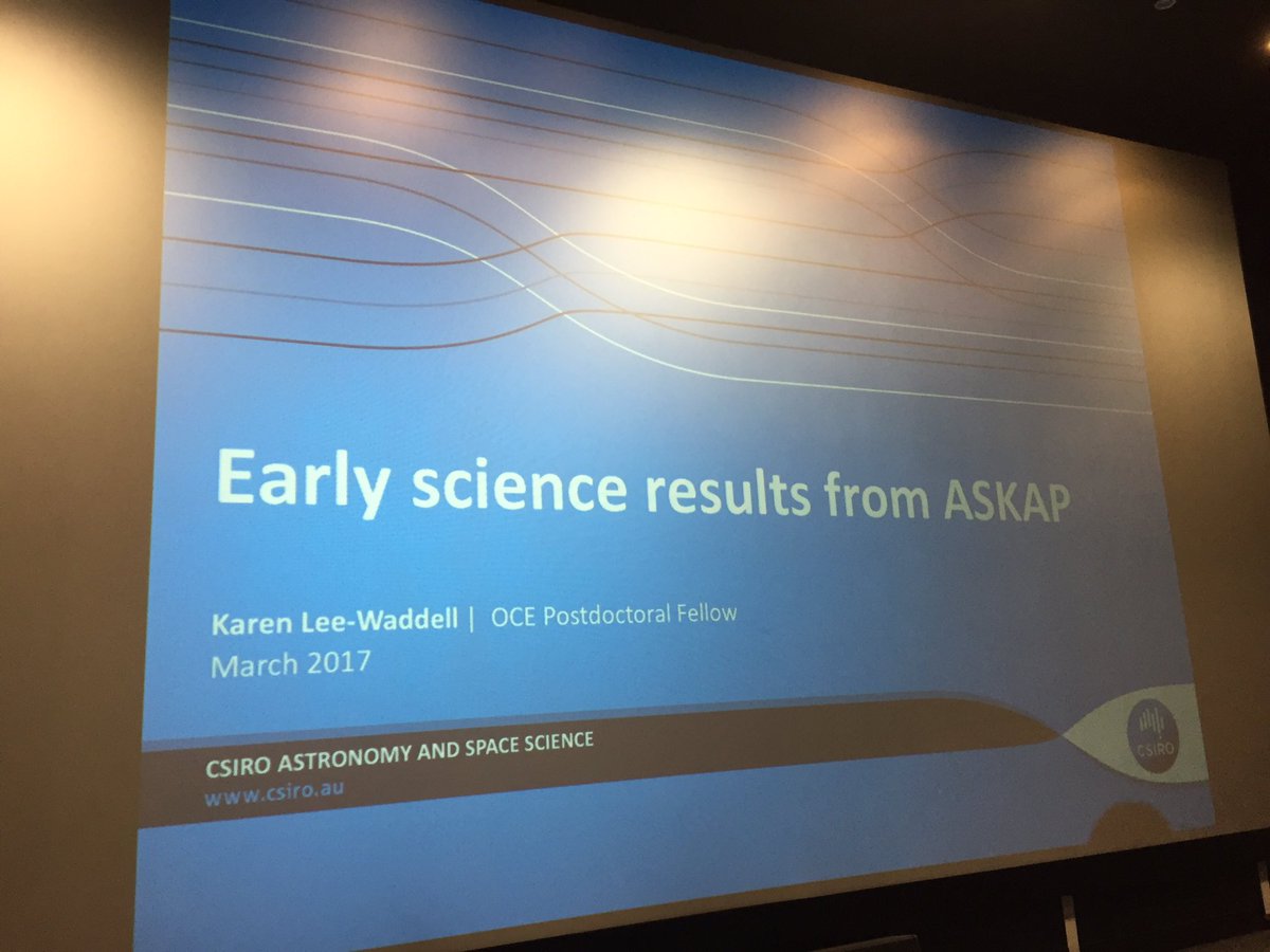 El_Lobo_Rayado's tweet photo. We start today's #Field2clusters17 with invited talk by Karen Lee-Waddell @CSIRO_ATNF: "Early science results from ASKAP" @HIgalaxies https://t.co/9N6YfYixWj