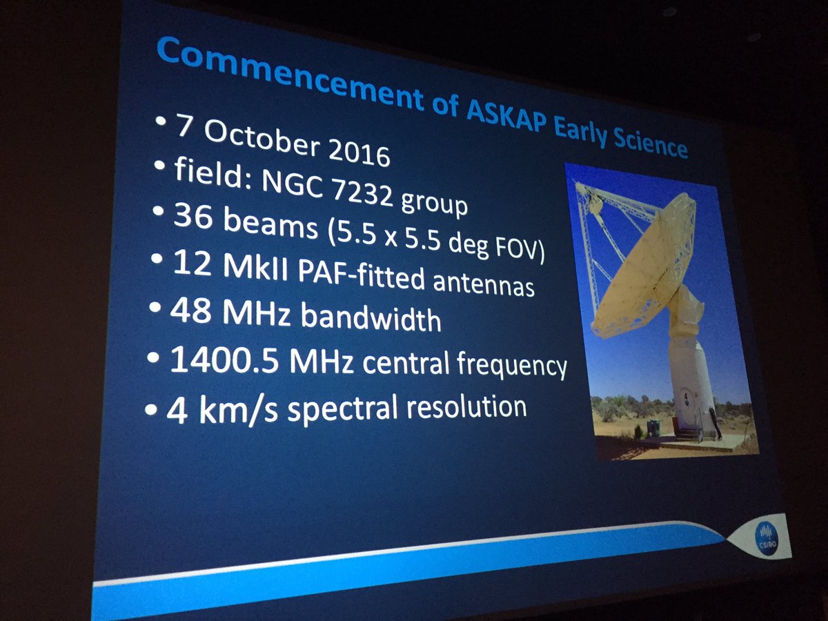 El_Lobo_Rayado's tweet photo. We start today's #Field2clusters17 with invited talk by Karen Lee-Waddell @CSIRO_ATNF: "Early science results from ASKAP" @HIgalaxies https://t.co/9N6YfYixWj