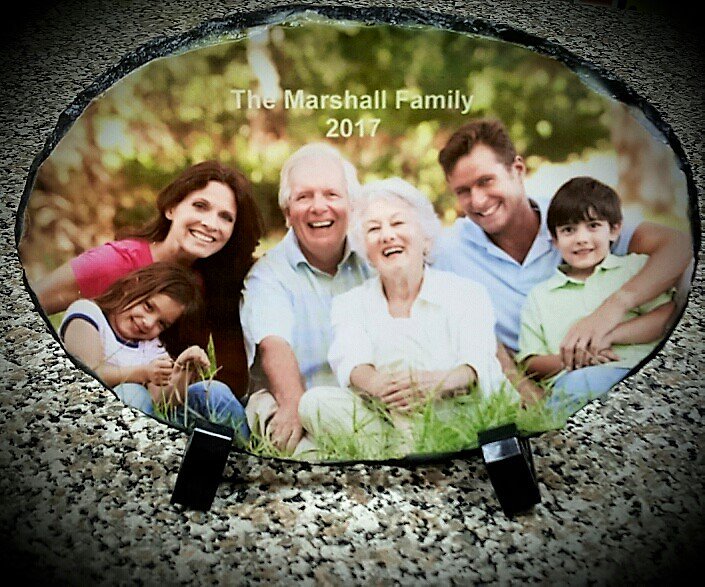 Have your Family Portrait impressed on a slate, so that it will last forever, and won't fade! It makes a perfect gift for grandparents!