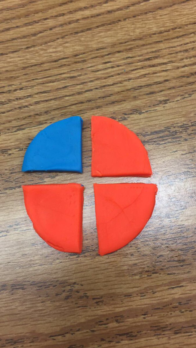 ericarose92's tweet photo. We worked with a partner to swap parts of the whole and Ss described the fraction their model represented #ltps @JayBilly2 @MicheleDeremer https://t.co/x0XikmWVpQ