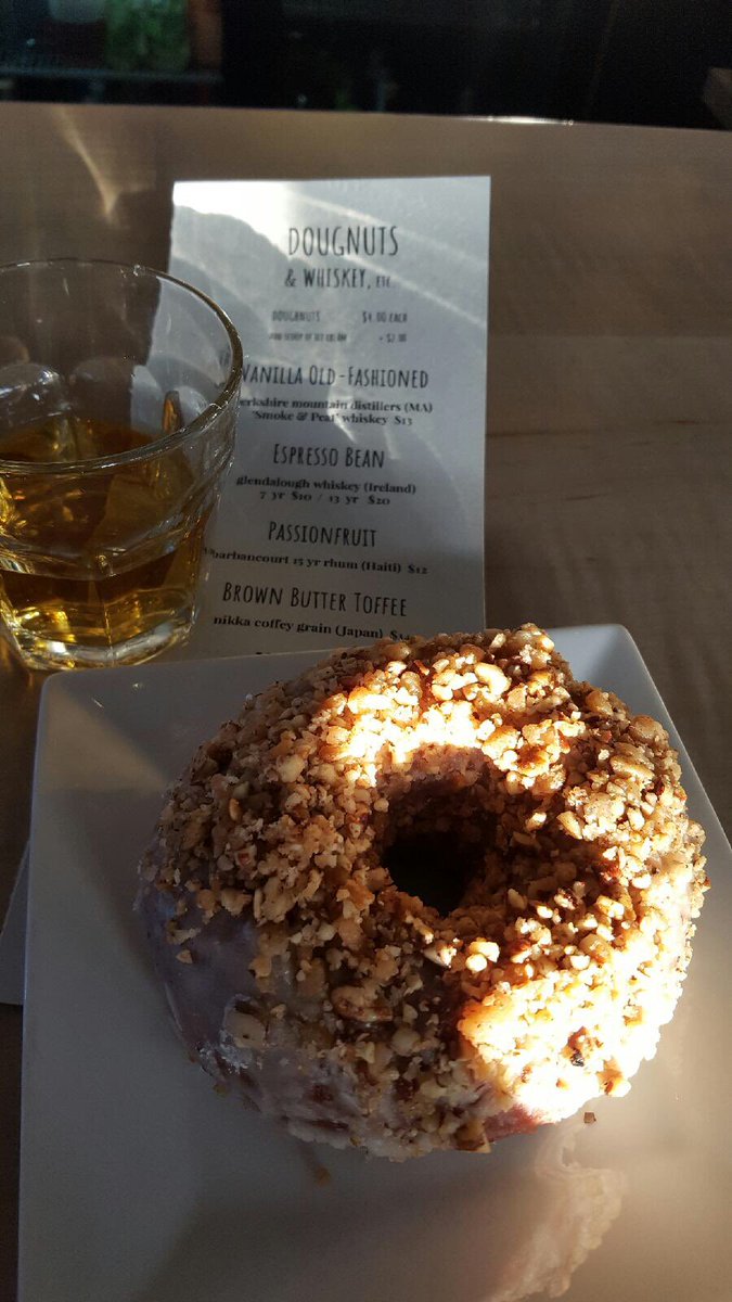 OriginLaura's tweet photo. Doughnuts & Whiskey? Perfect Thursday HH. @KNEADDOUGHNUTS @nikkawhiskyusa @bywaterwarren #obcdrinks @originbeverage @horizonbeverage https://t.co/e1h5BptOgY