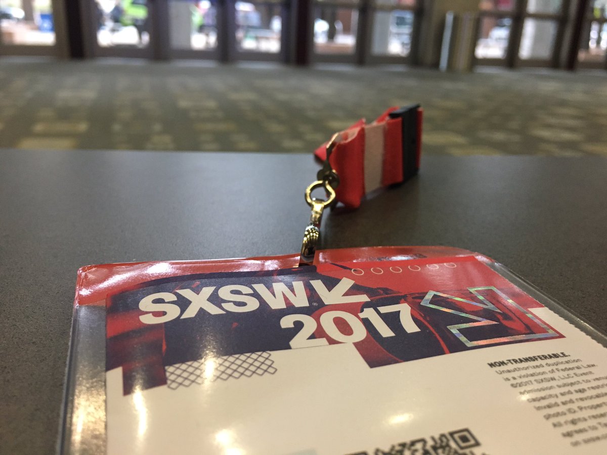 Ray4all's tweet photo. We have checked in and are ready for 5 days of inspiration.  Let the event begin👊🏻 #SXSW17 #oxyma https://t.co/6TAlkvRWjS