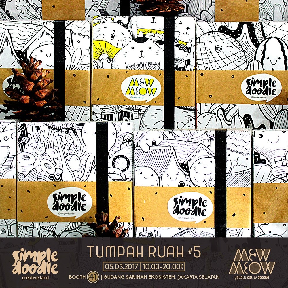 simple_doodle's tweet photo. produk handmade #SimpleDoodle di #TumpahRuah5, terima kasih udah beli! 🙏 #supportlocalbrand #handmedz https://t.co/Z0jfm2H1oo