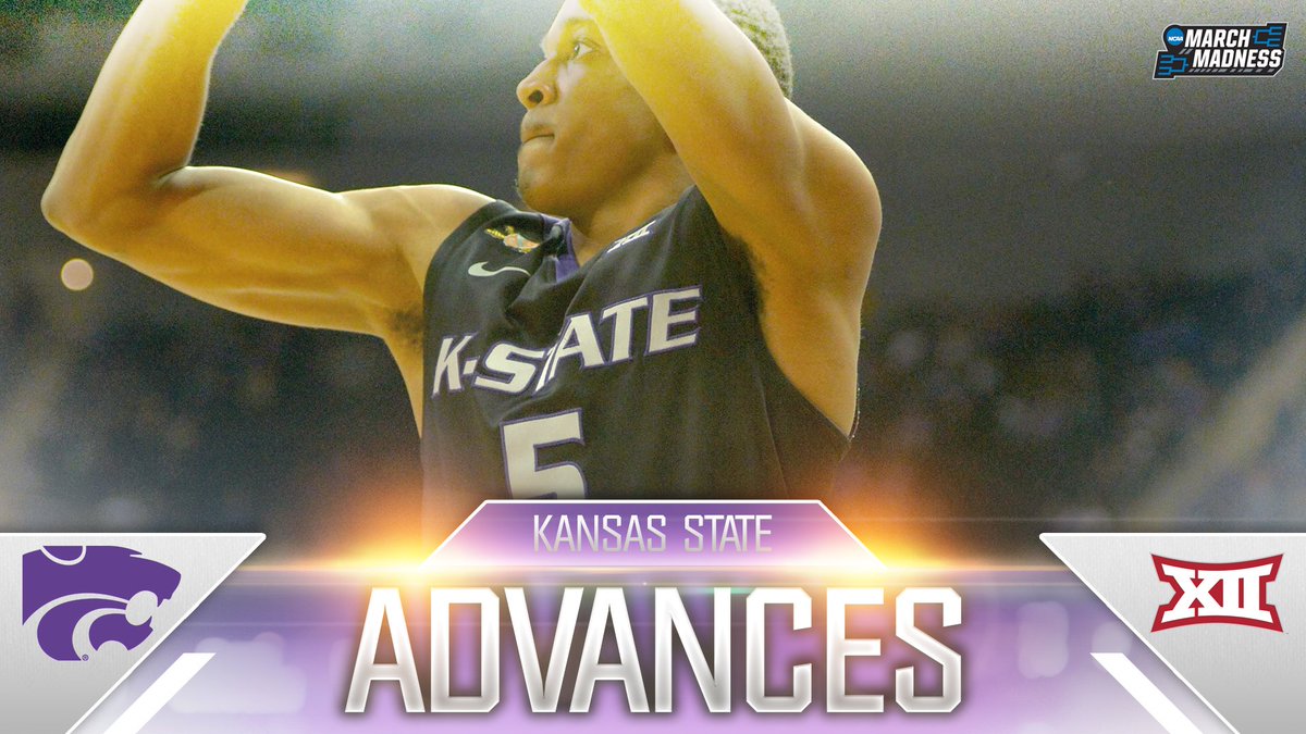 MarchMadnessMBB's tweet image. Huge win for Kansas State!

Wildcats upset No. 9 Baylor, 70-64, and advance to Big 12 semis against No. 11 West Virginia.