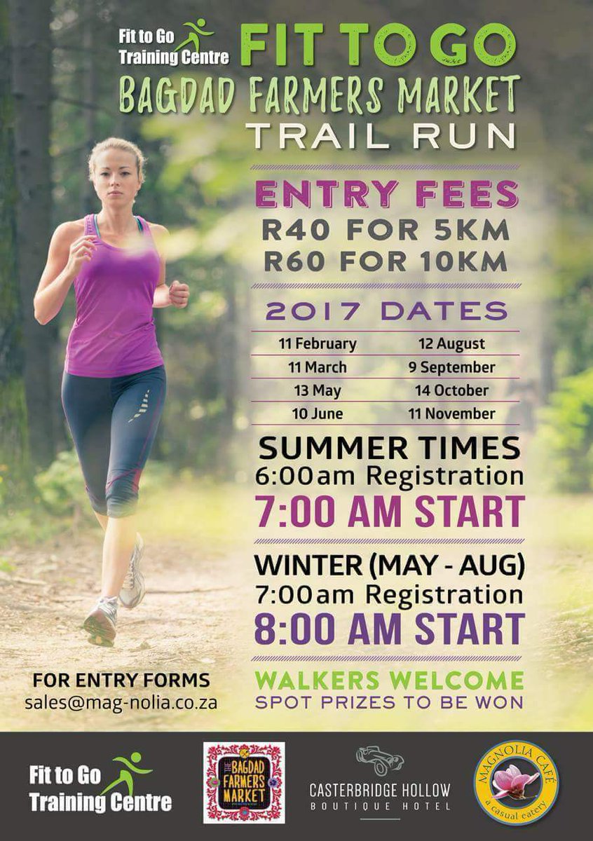 PerrysBridge's tweet image. The next Fit to Go Trail Run is tomorrow. Looking forward to seeing all of you there. Registration starts at 6am, the Race starts at 7am.