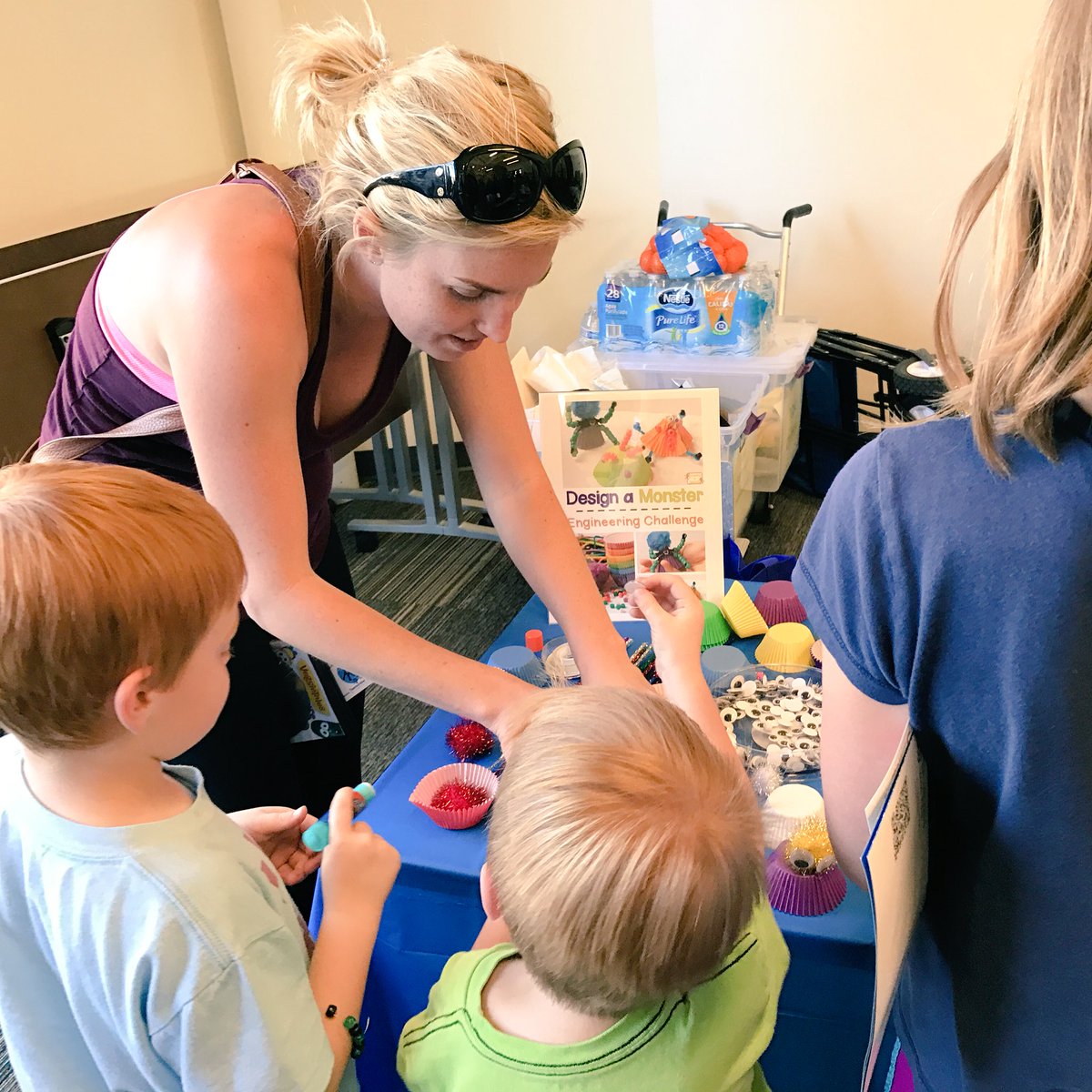 LoveSTEMSD's tweet photo. We are having a blast celebrating #STEM in #AlpineCA happening NOW at the Alpine Library until 6:30PM! Ask about the @Microsoft Mission! https://t.co/N7cP8yuo7M