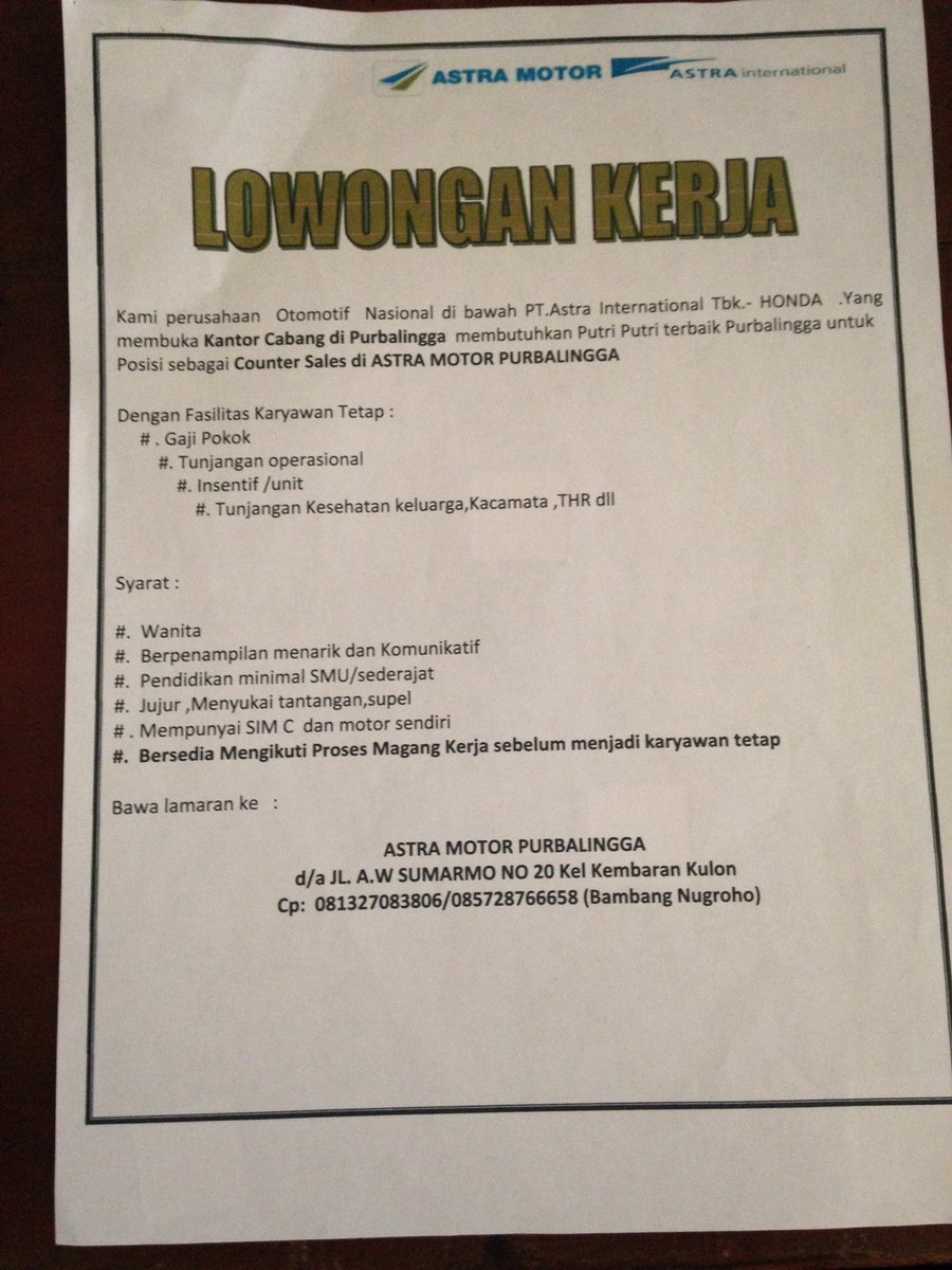 Loker Dinas Purbalingga - Lowongan Pekerjaan Guru Di Lembaga Pendidikan Istiqomah Sambas Purbalingga Baranews