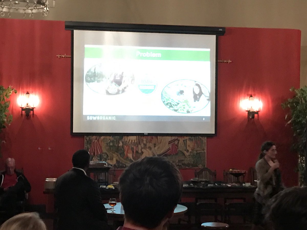 LeadersOutFront's tweet photo. "Farm More Form Less" w/ @SowOrganic at @villagecapital #agriculture @Alltech #DemoDay big thanks @AJConnolly1 &amp; @PearseLyons for hosting! https://t.co/yfhgczId21