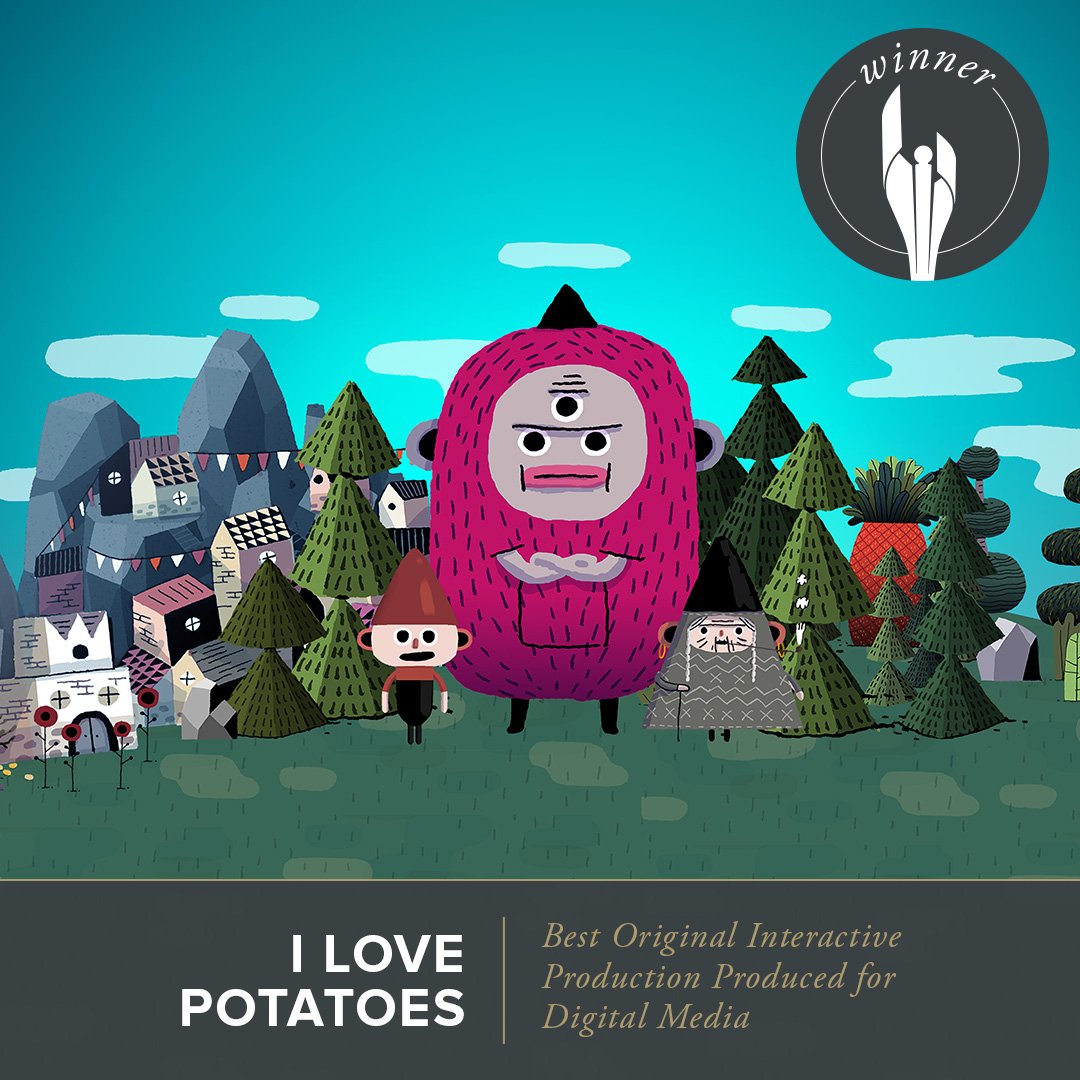 The Canadian Academy (@thecdnacademy) on Twitter photo The award for Best Original Interactive DM Production goes to: #ILovePotatoes! #ValFugulin <a href="/NFB/">Not FaceBook</a> #CdnScreenAwards The award for Best Original Interactive DM Production goes to: #ILovePotatoes! #ValFugulin <a href="/NFB/">Not FaceBook</a> #CdnScreenAwards