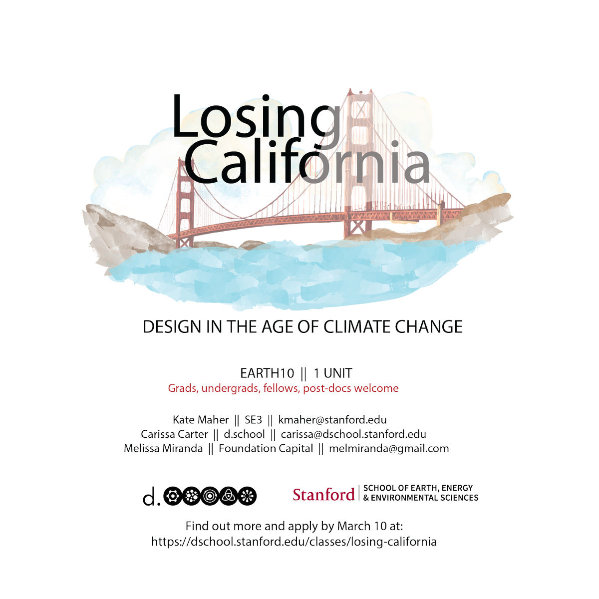 How will global change alter the iconic view from the Golden Gate Bridge in 2025, 2050, 2100? Earth10 @StanfordEarth goo.gl/VBpzj3