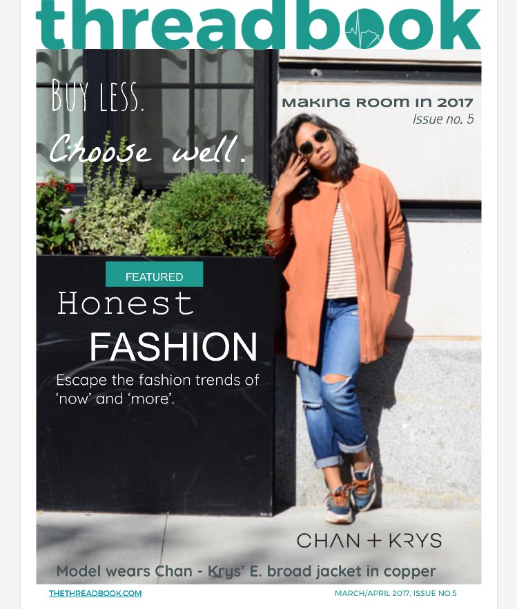 thethreadbook's tweet image. Find out how to make more room in your life this year. bit.ly/MarAprIssue5 #qualityoverquantity #fashion #fairtrade #spring #margin