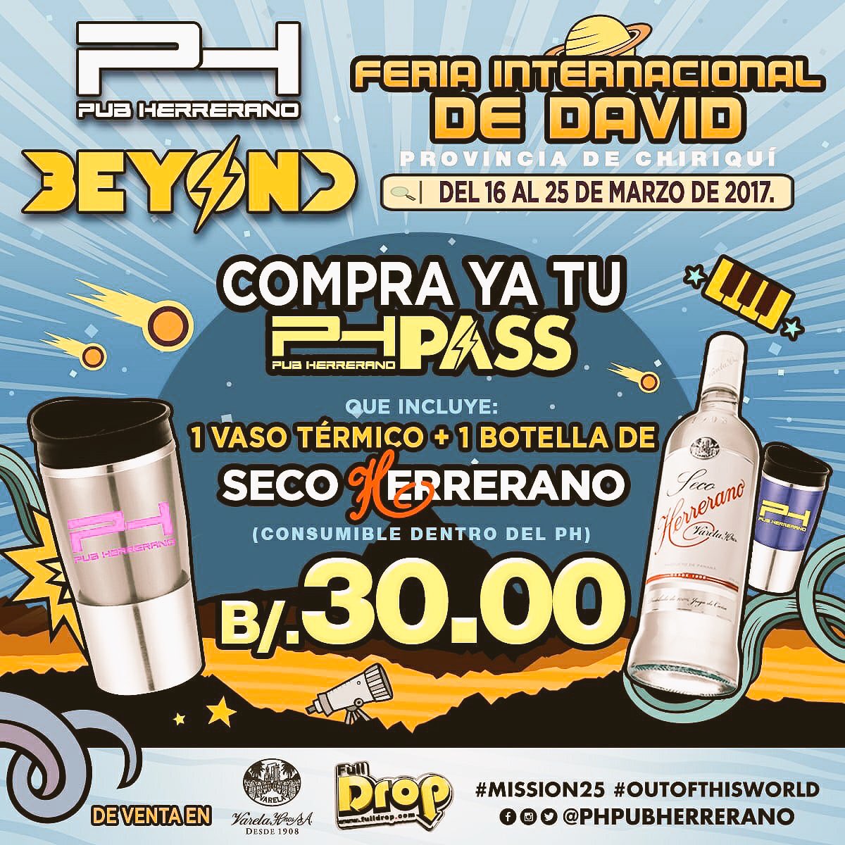 Busca tu #PHPass #FeriaDeDavid en #VarelaHermanos #FullDrop
🍻🍻 Criminal 🍻🍻
#OutOfThisWorld #Mission25
<a href="/PhPubHerrerano/">PH Pub Herrerano</a> <a href="/secoherrerano/">SANDRA ARANA</a>