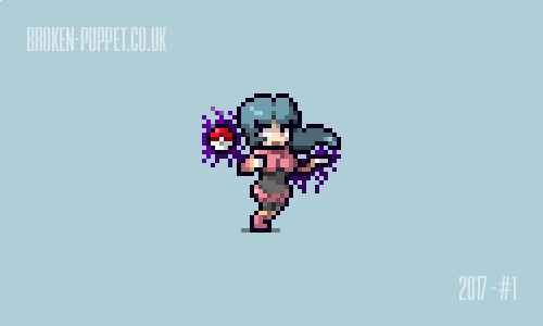 broken_puppet's tweet photo. One of my favourite gym leaders from #pokemon. Sabrina the #Psychic for @Pixel_Dailies #pixel_dailies. "I had a vision of your arrival!". https://t.co/77ocN6sHpq