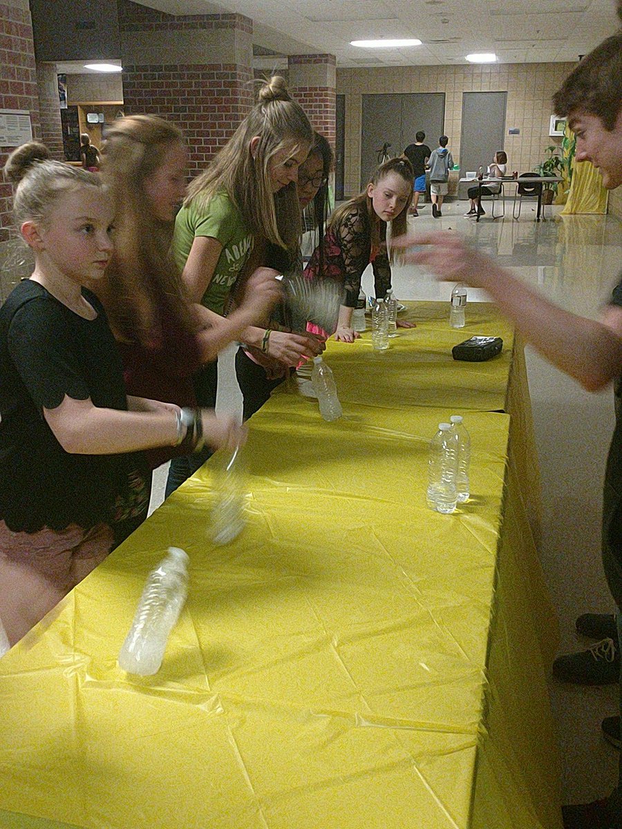 ACMS_Jaguars's tweet photo. Water bottle Flipping contest at #ACMSDance. Get in it to win it. Great prizes! https://t.co/yjhJe9kwJR