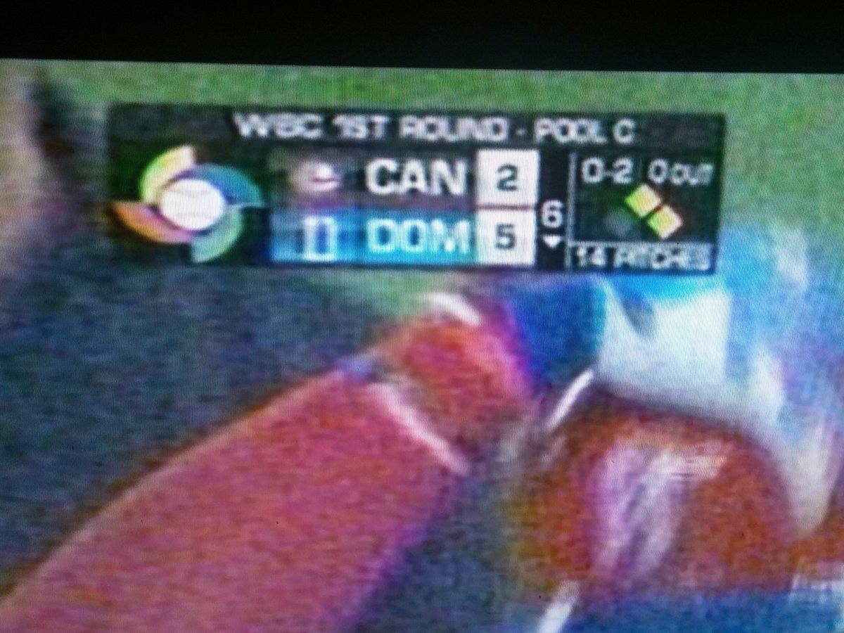 Como va en el juego Canadá y #rd Clásico Mundial #PlatanoPower