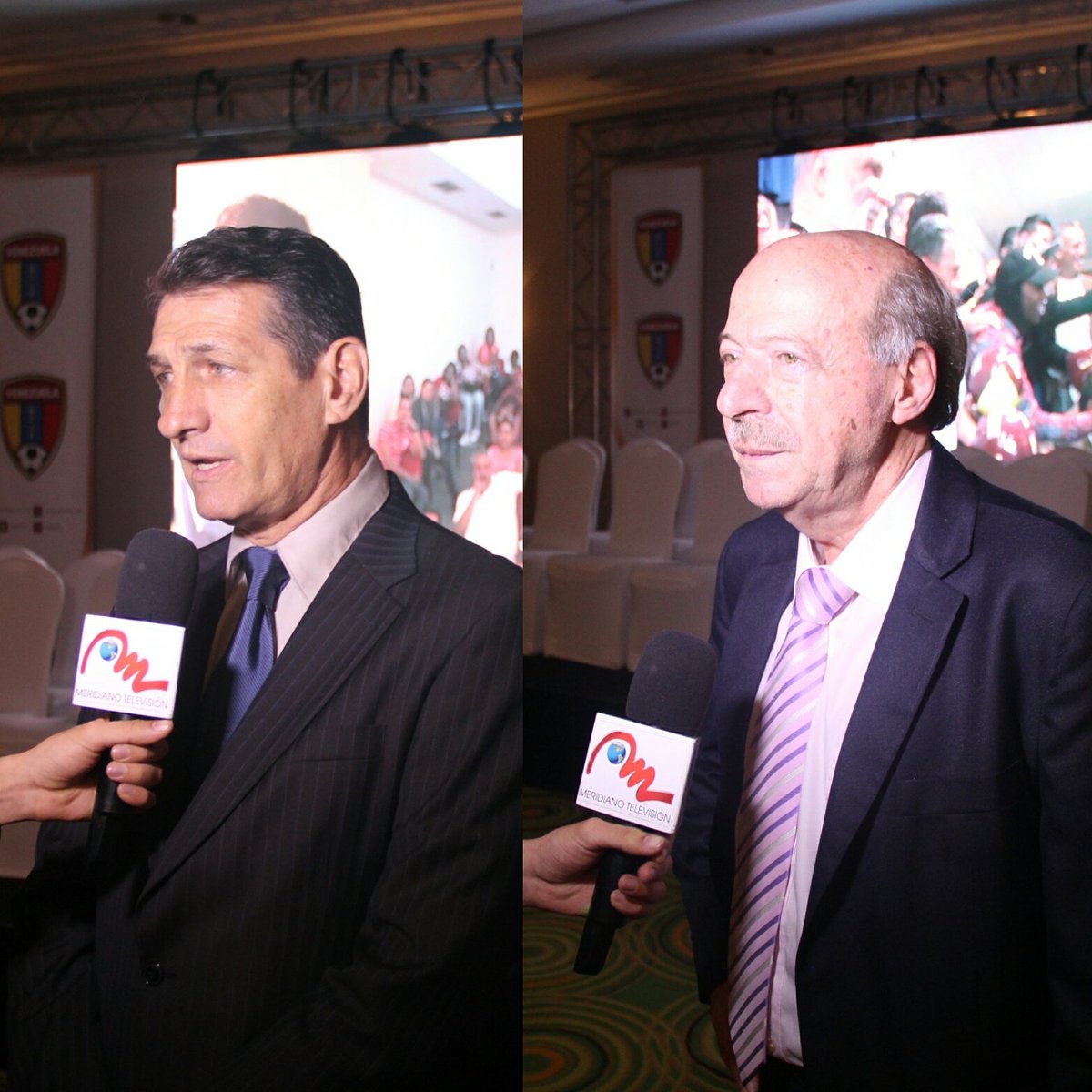 GranFVF's tweet photo. Pedro Acosta, ex capitán de la Vinotinto; y Lucio Cialoni, presidente de la Liga César Del Vecchio, son 2 de los vicepresidentes de la #GFVF https://t.co/tv8PlYp06T