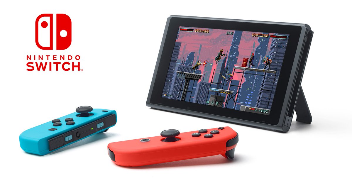 HuntdownGame's tweet image. Happy to announce Huntdown is also coming to Nintendo Switch! Hunt 'em Down together!

#NintendoSwitch #PaxEast2017 @Coffee_Stain #Huntdown