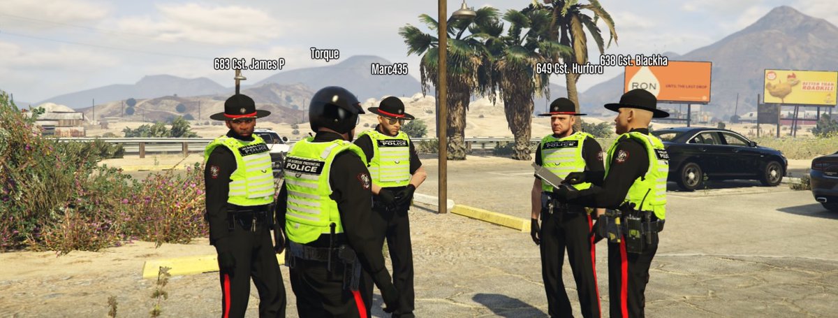 MGC_Tek's tweet photo. [IN GAME] As the checkpoint comes to an end, the traffic constables are now performing bar checks! @MG_SAPP @MountiesGaming #mountiesgaming https://t.co/ptlj8FRVg9