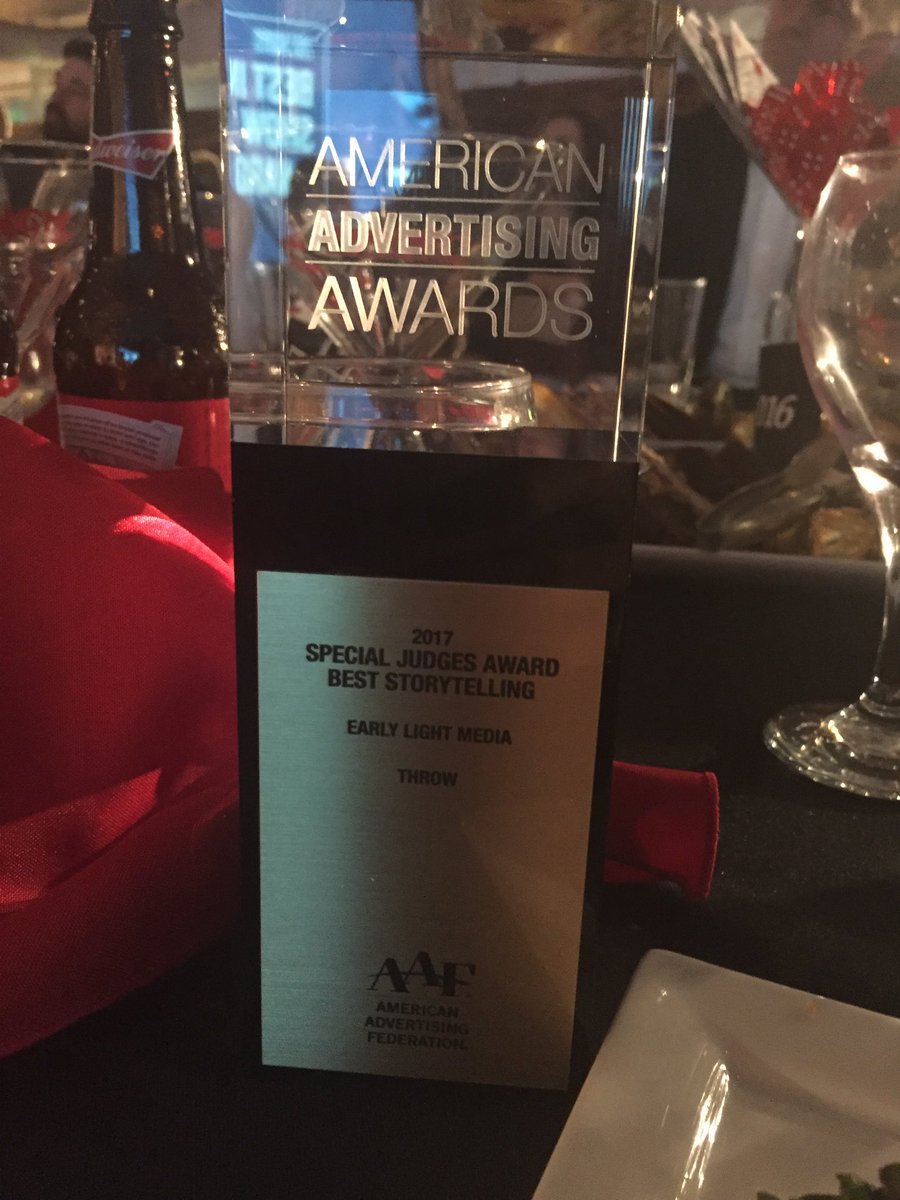 Earlylightbalt's tweet photo. So thankful for this Special Judges Award for Best Storytelling for #ThrowFilm. @AAFBaltimore https://t.co/udccSqVYrN