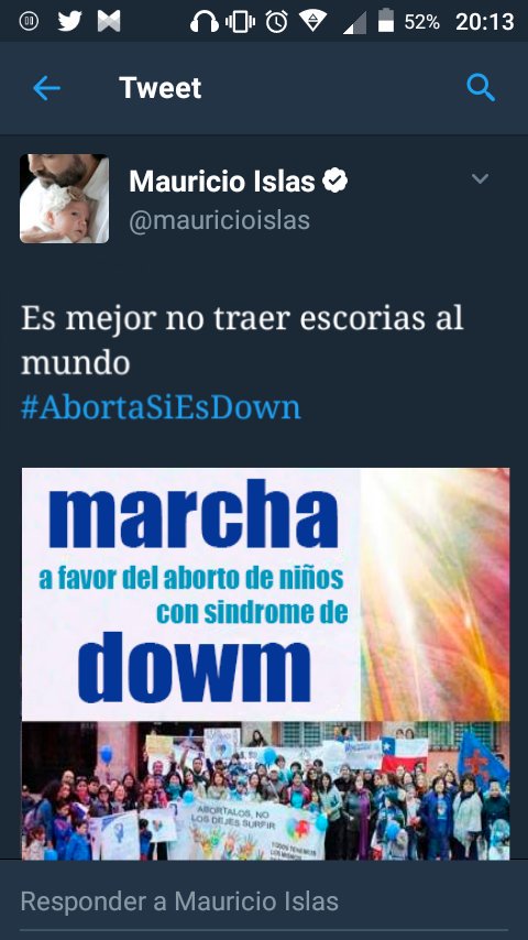 AdielPeralta1's tweet photo. #AbortaSiEsDown
Todos a hacer spam a @mauricioislas, todo gracias a su apoyo https://t.co/18l70oiKI3