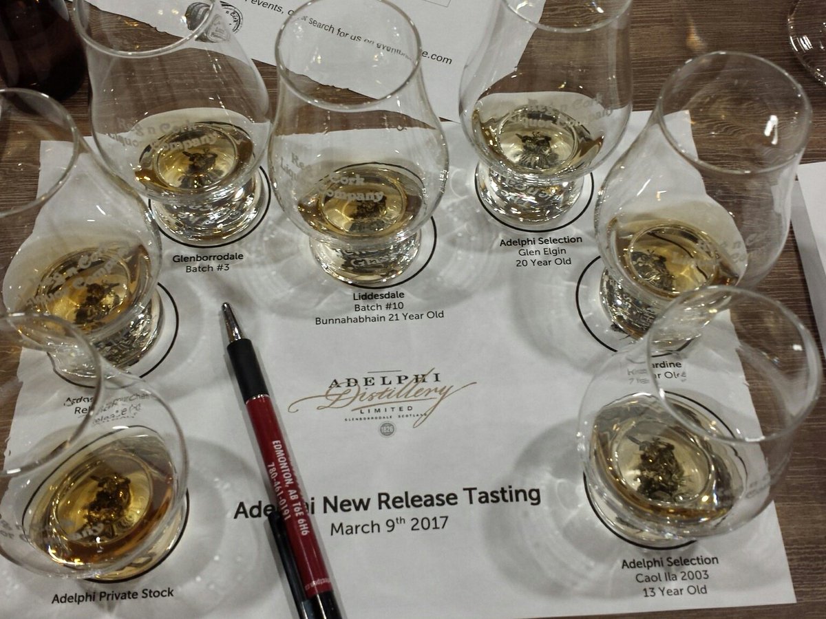 An Adelphi New Release Tasting. <a href="/kegncork_edm/">Keg n Cork Liquor</a> a great looking evening!