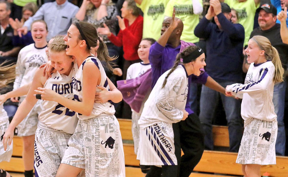 DSCStoried's tweet photo. In all serious, congratulations to Durand girls basketball. Heck of a season! Congrats Panthers! 🏀 https://t.co/7KdKz0pQFj