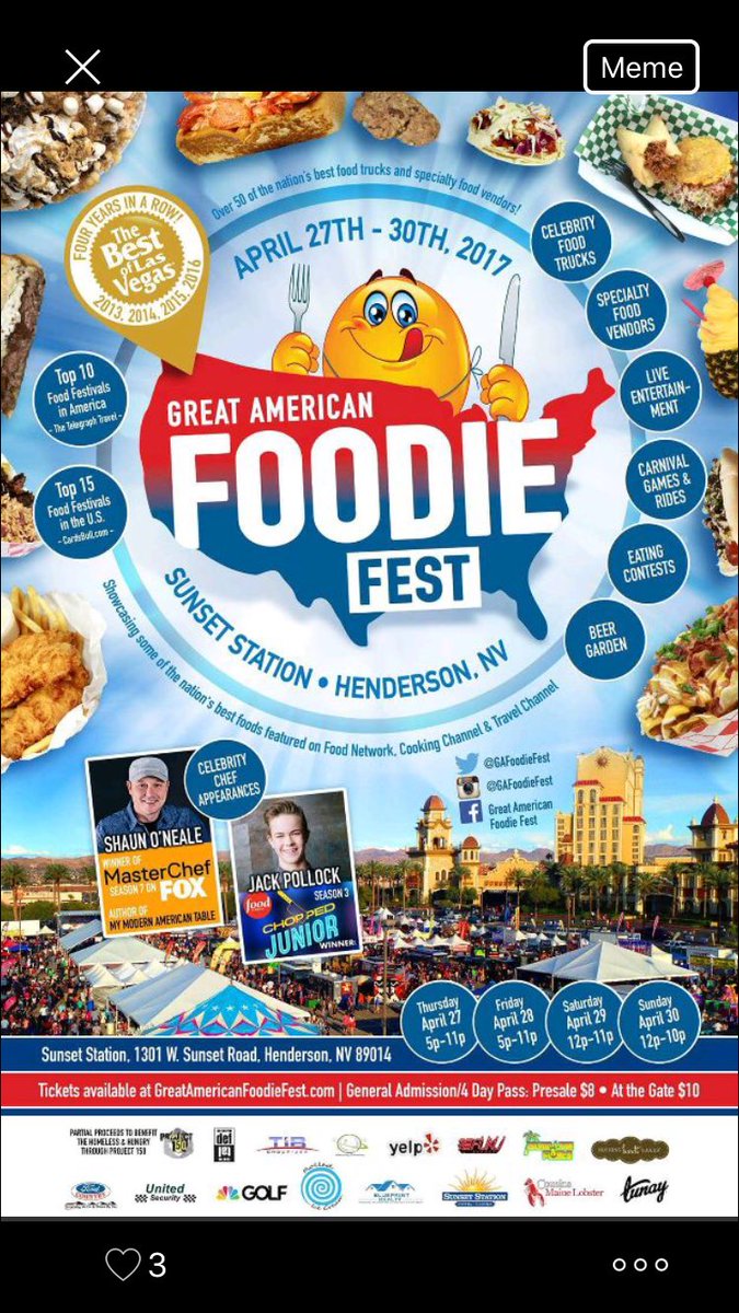 #Vegas...We're BACK!!! Featuring <a href="/djshaunoneale/">Chef Shaun O'Neale</a> winner of 
Master Chef Season 7 and author of: 
My Modern American Table