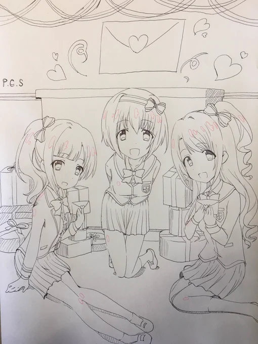 線画(ボールペン) 
