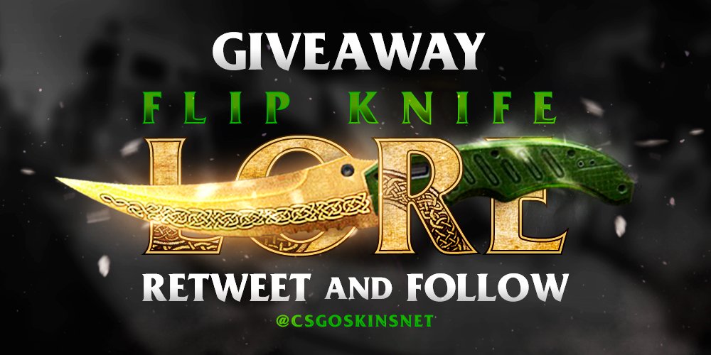 CSGOSkinsNet's tweet image. 🐺 1  | Flip Knife | Lore (Field Tested)

* RT &amp;amp; Follow 

Winner announced 17/03