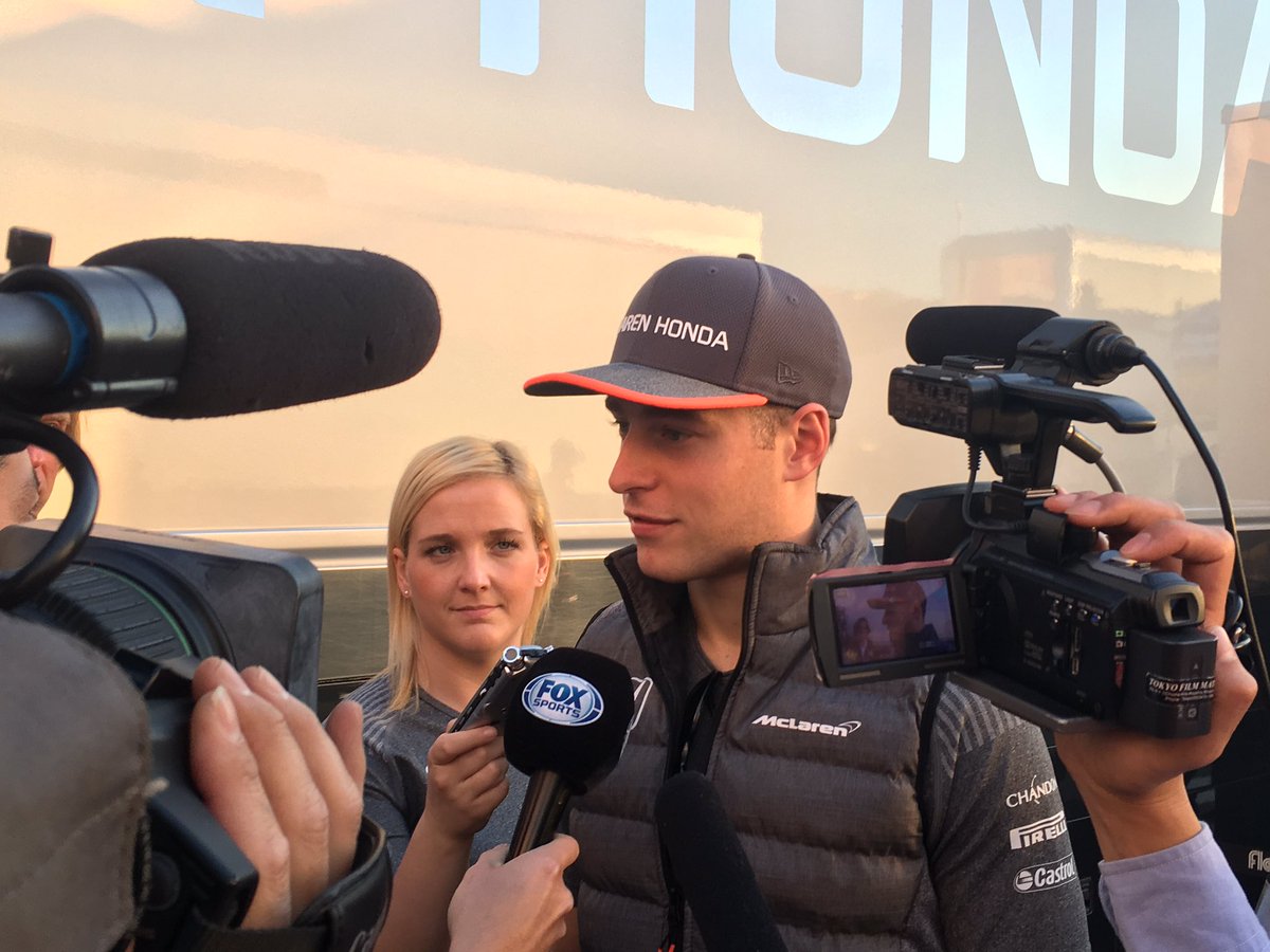 Sareyware's tweet photo. Here's @svandoorne talking to the media last night. #BadgerTest2 https://t.co/HdSsfY6JQe