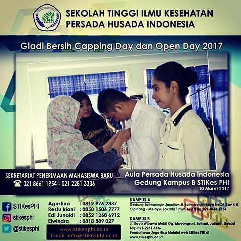 stikesphi's tweet photo. Gladi Bersih Capping Day dan Open Day 2017
.
.
.
#keperawatan #STIKesPHI #Jatisari #Jatiasih #Bekasi #CappingDay #OpenDay https://t.co/xvHsiX15Ry
