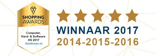 BAM! De 4e op rij! Wij willen alle klanten bedanken! Samen hebben we opnieuw de Award in de wacht gesleept! sneltoner.nl