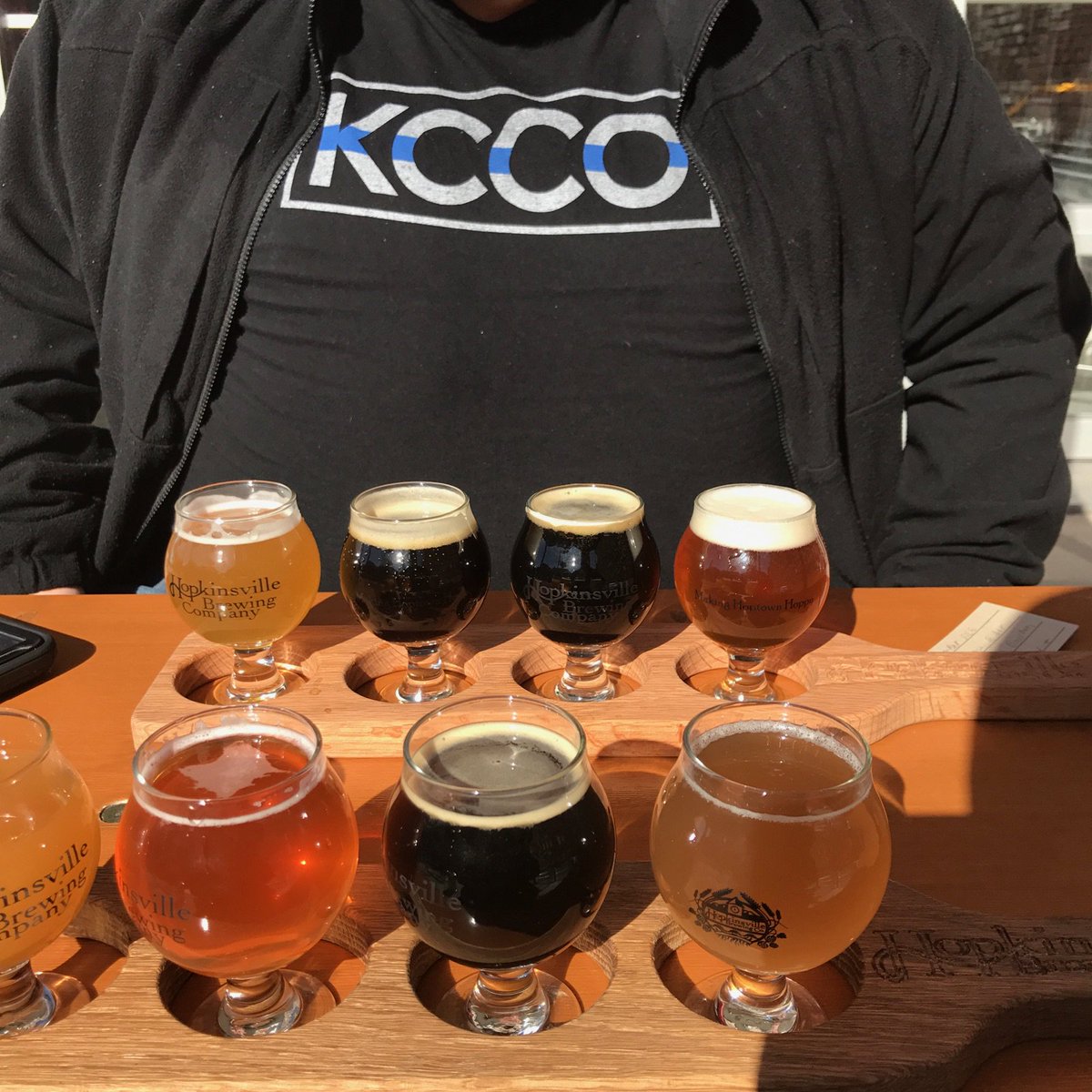 mwall931's tweet photo. Beer tasting while scouting #FastKY #FastTN https://t.co/TSVN3uleRT