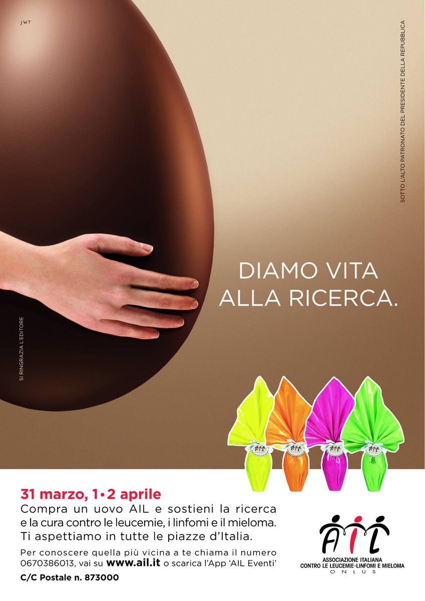 31 marzo, 1-2 aprile ci trovate nelle maggiori piazze della città. vi aspettiamo!