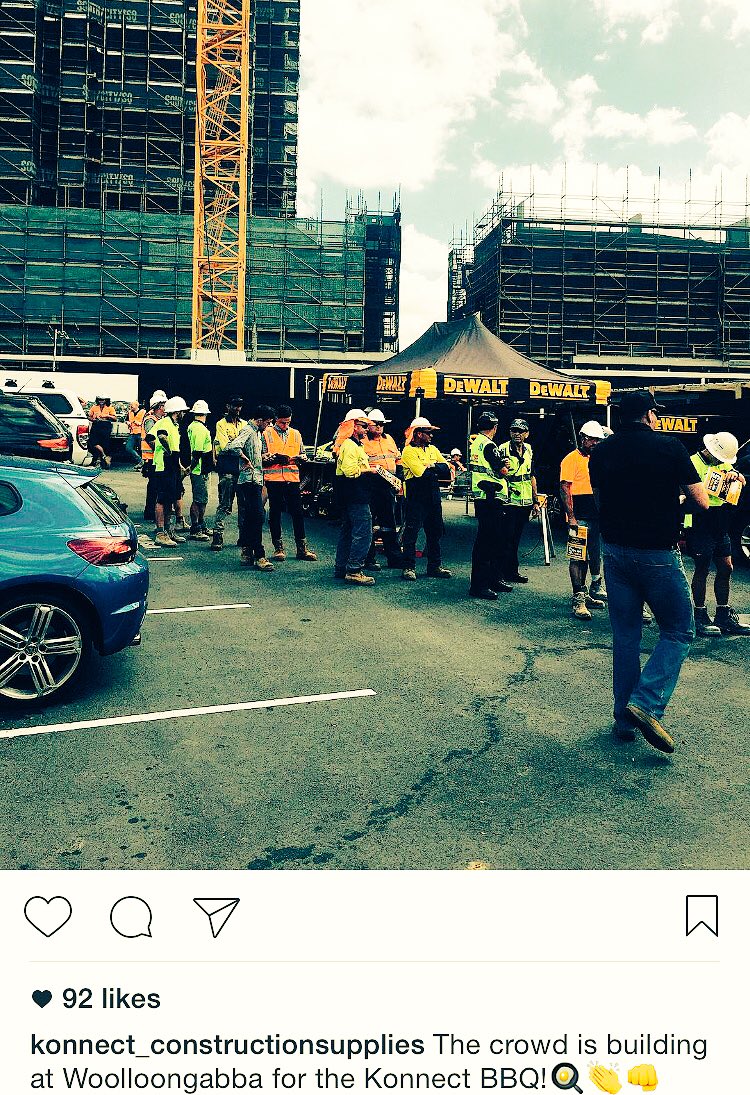 mattsully_23's tweet photo. Feeding the masses in Brisvegas! @DEWALTtough @MilwaukeeToolAu @stanleytools @tih2015 @danschoenwald77 https://t.co/ha85DscBRB