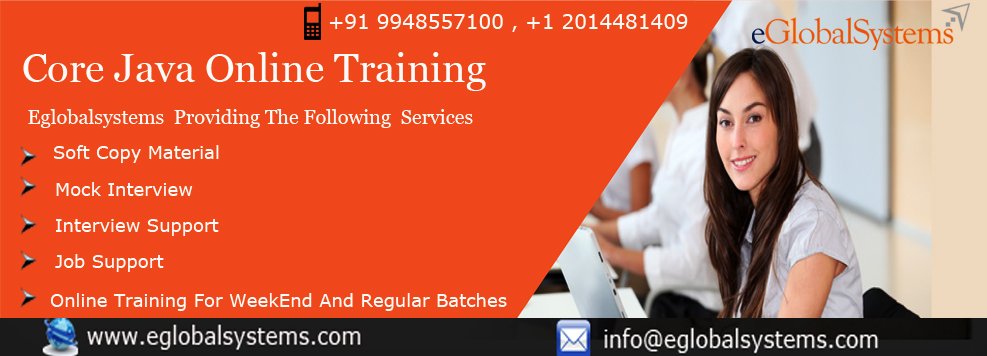 Eglobalsystem1's tweet image. #core_java_online_training - #eglobalsystems
for more details please join with us:
eglobalsystems.com/core-java-onli…
#java_online_training