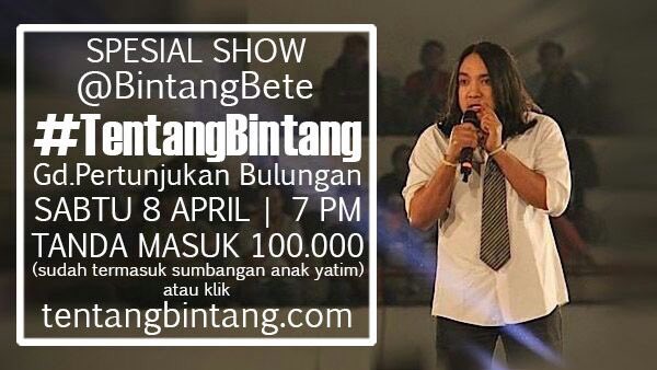 StandUpIndoTNG_'s tweet photo. Selain bisa nonton openmic, di #OpenMicBTS kamu juga bisa beli karcis #SciCom3 & #TentangBintang lho! https://t.co/ODJZHHX6ED