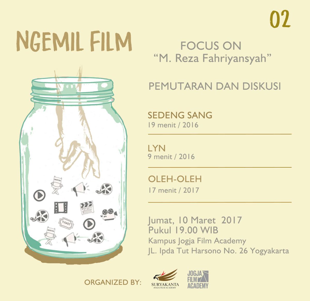 Hari ini bangettt ya <a href="/avikomupnvyk/">AVIKOM UPN Veteran Yogyakarta</a> @KedaiKebunForum <a href="/bioskopkalijaga/">Bioskop Kalijaga</a> <a href="/BEMFSMR/">BEM FSMR ISI YK</a> <a href="/KINEUKDW/">KINE KLUB UKDW</a> <a href="/KomporKom/">Komunitas Film orang komunikasi UII</a> <a href="/saskine/">SastraKine</a> @Jogjamedia