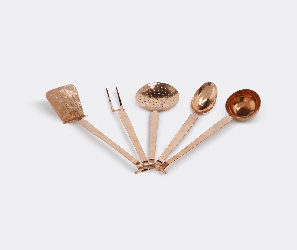 Cook up a storm with <a href="/eligo_it/">ELIGO</a>'s copper forged ladle set. Shop now #WalllpaperSTORE #Design #Kitchen #Copper #Italy
